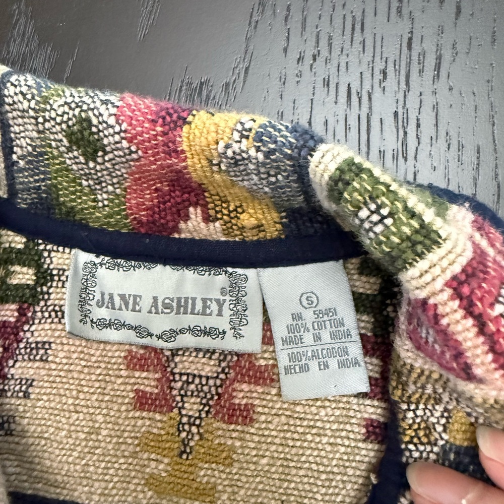 Vintage Jane Ashley Southwestern Aztec Tapestry Jacket - Picture 11 of 15